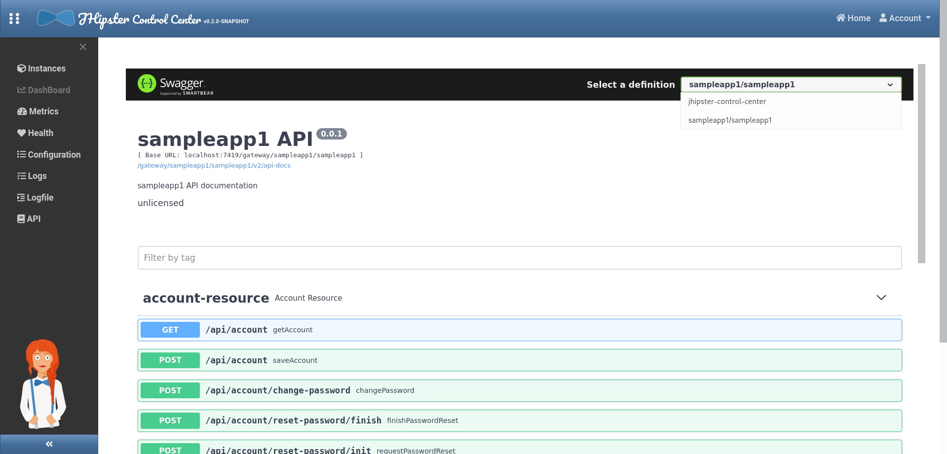 API docs Page