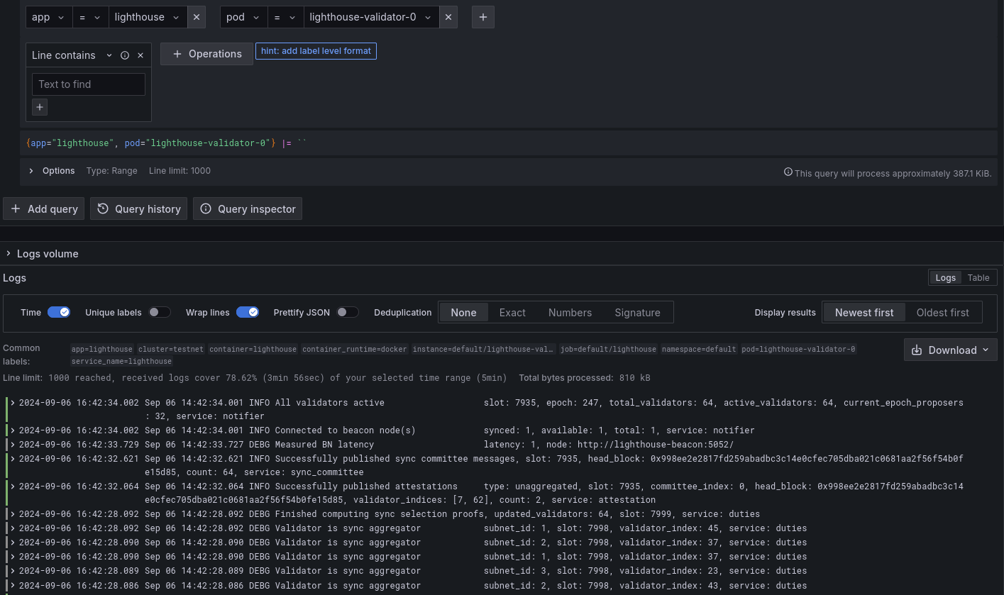 grafana-logs-validator